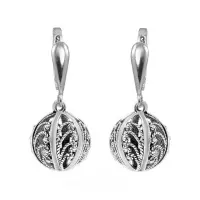 Серьги из серебра «Филигрань» Серьги из серебра «Филигрань»