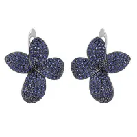 Серьги из серебра с фианитами Серьги из серебра с фианитами