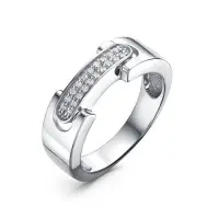 Кольцо из серебра с фианитами Кольцо из серебра с фианитами