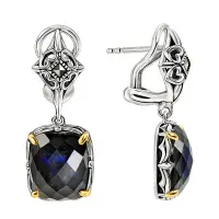 Серебряные серьги ALEXANDRE VASSILI с лабрадоритом