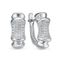 Серьги из серебра с фианитами Серьги из серебра с фианитами