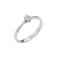 Кольцо из серебра с бриллиантом