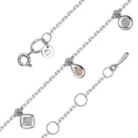 Браслет из серебра с бриллиантами Браслет из серебра с бриллиантами