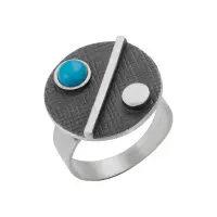 Серебряное кольцо с бирюзой