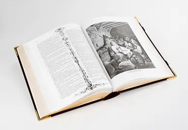 Библия «Рождество» с позолотой