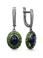 Серьги из серебра с опалом