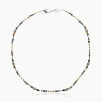 Колье из серебра с камнем гранат Колье из серебра с камнем гранат