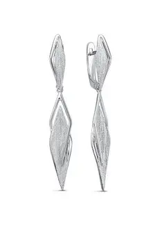 Серьги серебряные «Flora»