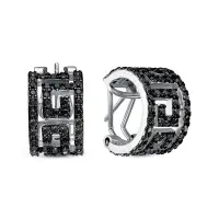 Серьги из серебра со шпинелью