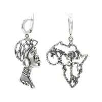 Серебряные серьги «Колыбель человечества»