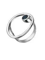 Кольцо из серебра с натуральным сапфиром «ETHNIKA» Кольцо из серебра с натуральным сапфиром «ETHNIKA»