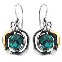 Серебряные серьги с бирюзой Серебряные серьги с бирюзой