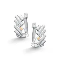 Серьги из серебра с бриллиантами