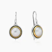 Серьги из серебра с жемчугом