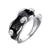 Серебряное кольцо с фианитами