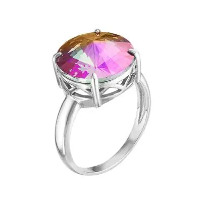 Кольцо из серебра с кристаллом Swarovski