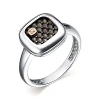 Кольцо из серебра с бриллиантом