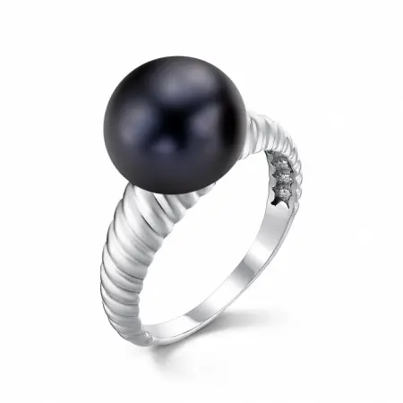 Серебряное кольцо с жемчугом
