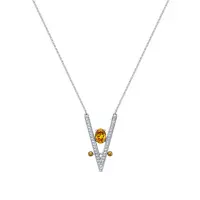 Серебряное колье с фианитами Серебряное колье с фианитами