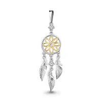 Серебряная подвеска с фианитом «Ловец снов» Серебряная подвеска с фианитом «Ловец снов»