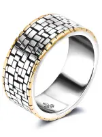 Кольцо из серебра с позолотой