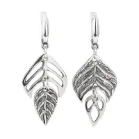 Серьги из серебра «Листочки»