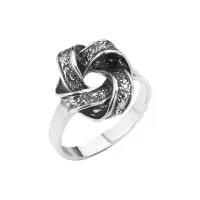 Серебряное кольцо «Мебиус»