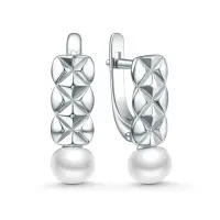 Серебряные серьги с жемчугом Серебряные серьги с жемчугом