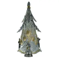 Набор чайных и кофейных ложек с подставкой «Ель» из серебра Набор чайных и кофейных ложек с подставкой «Ель» из серебра