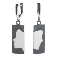 Серебряные серьги «Силуэт»