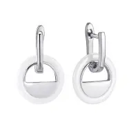 Серьги из серебра с керамикой Серьги из серебра с керамикой