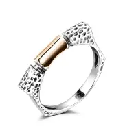 Кольцо из серебра в позолоте