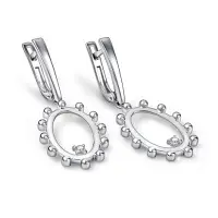 Серьги из серебря с фианитами Серьги из серебря с фианитами