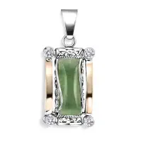 Подвеска из серебра с авантюрином Подвеска из серебра с авантюрином