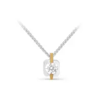 Серебряное колье с муассанитом Серебряное колье с муассанитом