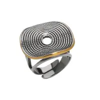 Кольцо из серебра с позолотой