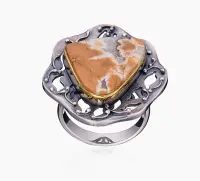 Серебряное кольцо с яшмой Серебряное кольцо с яшмой
