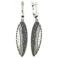 Серебряные серьги с цирконами