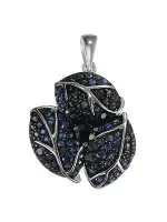 Подвеска из сеебра «Виктория» с сапфирами