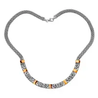 Серебряное колье