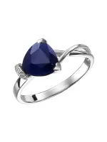 Кольцо из серебра с сапфиром «Камилла» Кольцо из серебра с сапфиром «Камилла»
