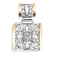 Подвеска из серебра с фианитом