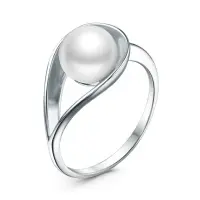Кольцо из серебра с жемчугом