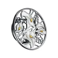 Кольцо из серебра с эмалью «Цветок» Кольцо из серебра с эмалью «Цветок»