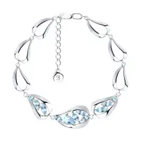 Браслет из серебра с топазами Браслет из серебра с топазами