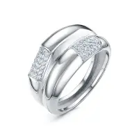 Кольцо из серебра с фианитами