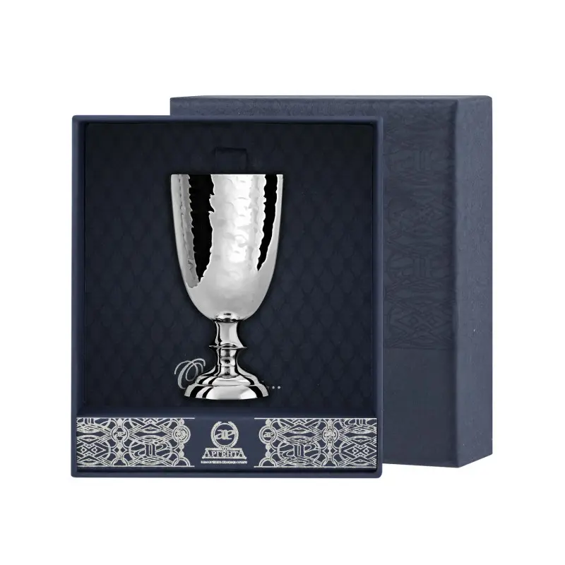 Серебряная кованая рюмка №1