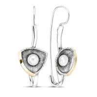 Серьги из серебра с жемчугом Серьги из серебра с жемчугом