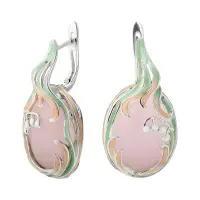 Серьги из серебра «Ландыши»