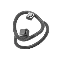 Серебряное кольцо с гематитом «Круг» Серебряное кольцо с гематитом «Круг»